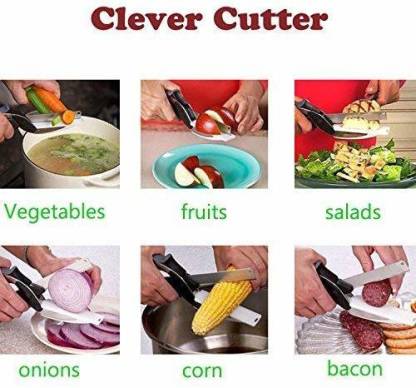 Kitchen Food Cutter Chopper Clever Kitchen Knife with Cutting Board — Grill  Parts America